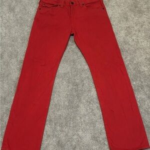 True Religion Ricky Relaxed Straight Mens Jeans Sz 34X33 Made In USA